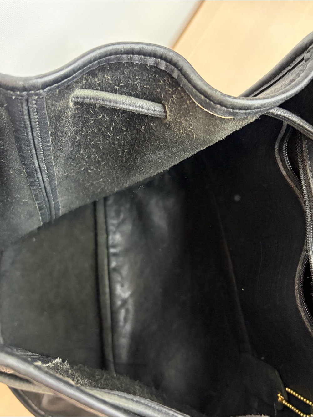 Vintage rare coach black leather backpack - Picture 11 of 15